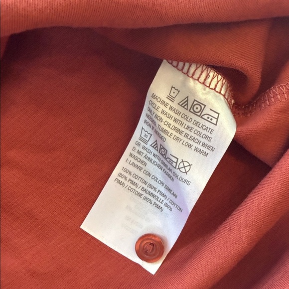 Isaac Misrahi Live Rust Long Sleeve Button-Up Shirt - Picture 4 of 6